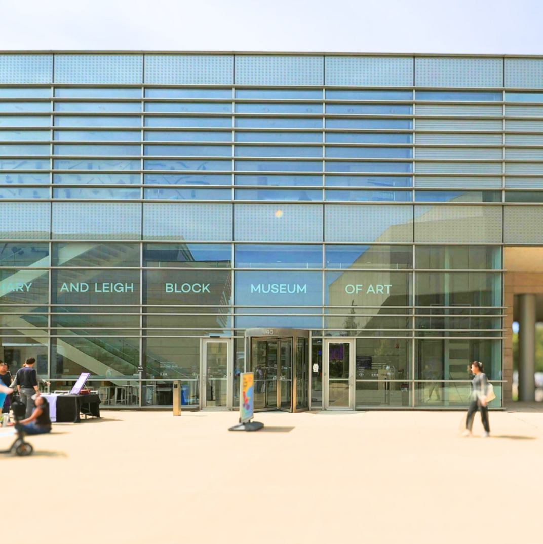sunny exterior shot of The Block Museum of Art
