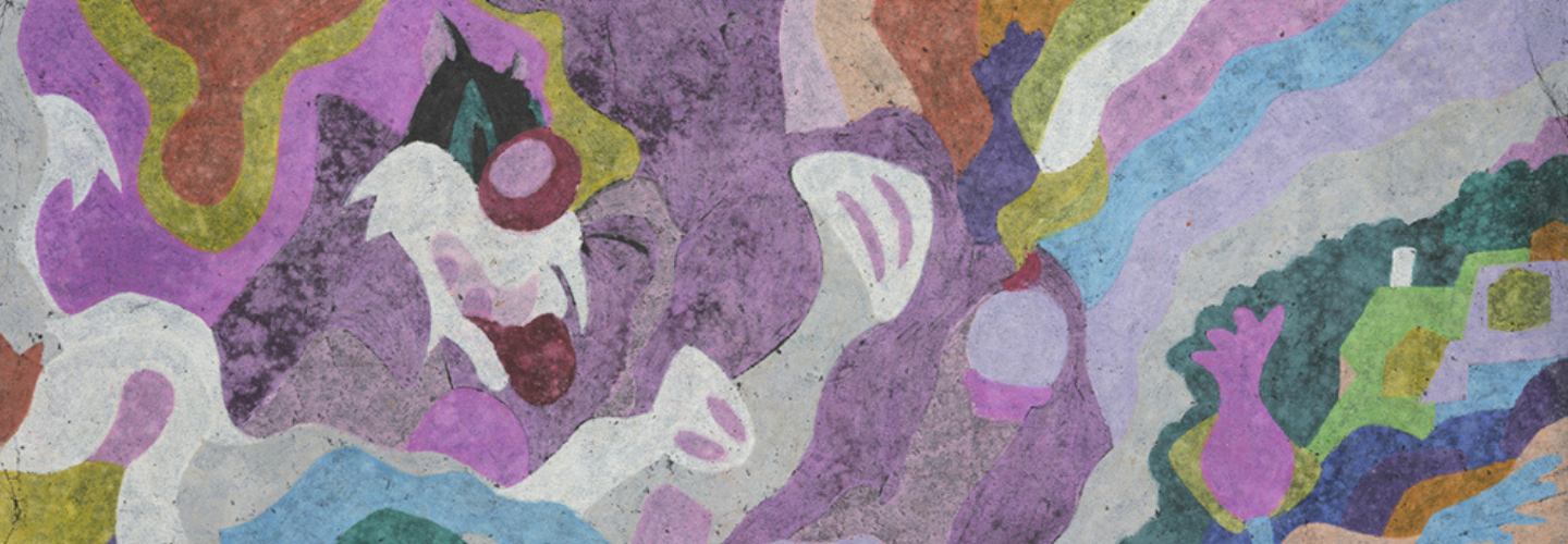Artwork for Eyeworks Experimental Animation Series has pastel color text and drawing