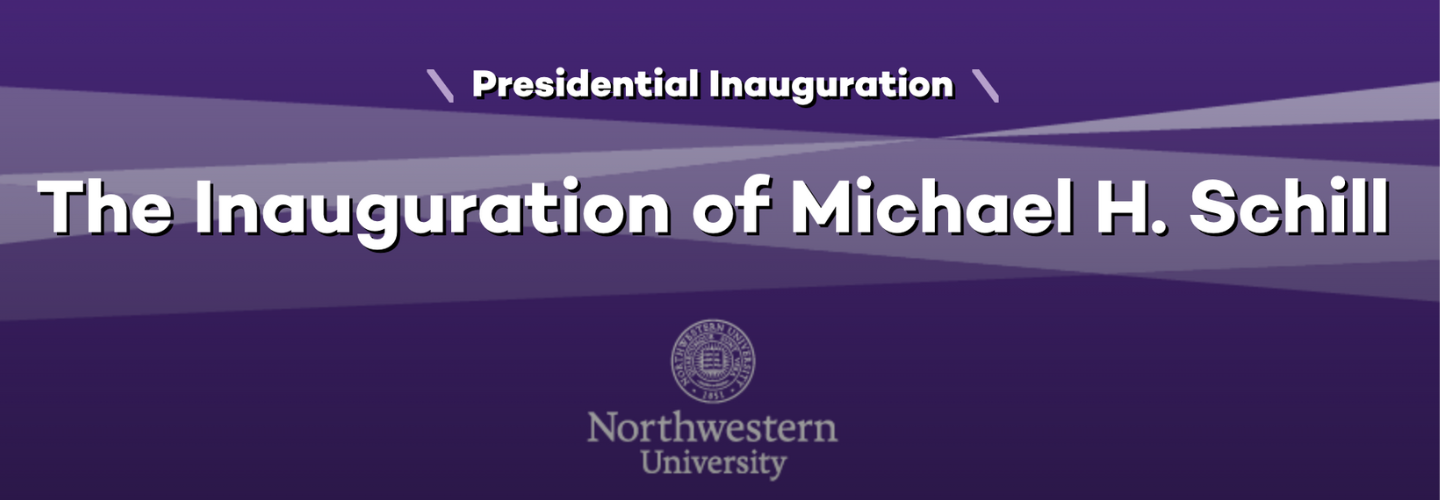 Text reading The Inauguration of Michael H. Schill