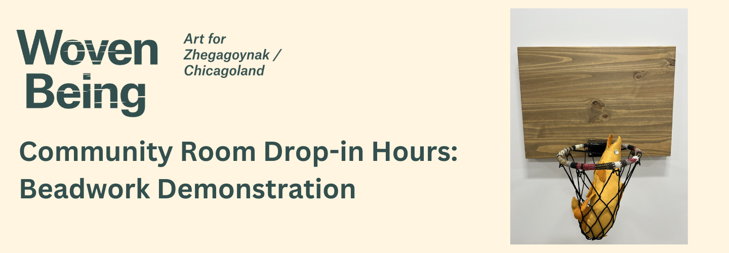 basketball net with beaded hoop and stuffed animal fish inside