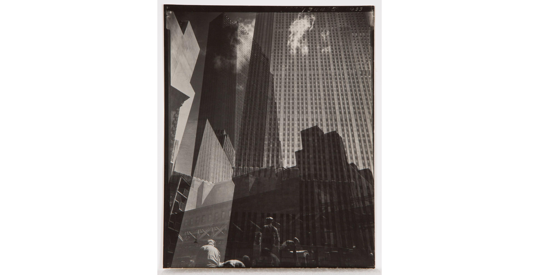 double exposure of New York City skyscrapers
