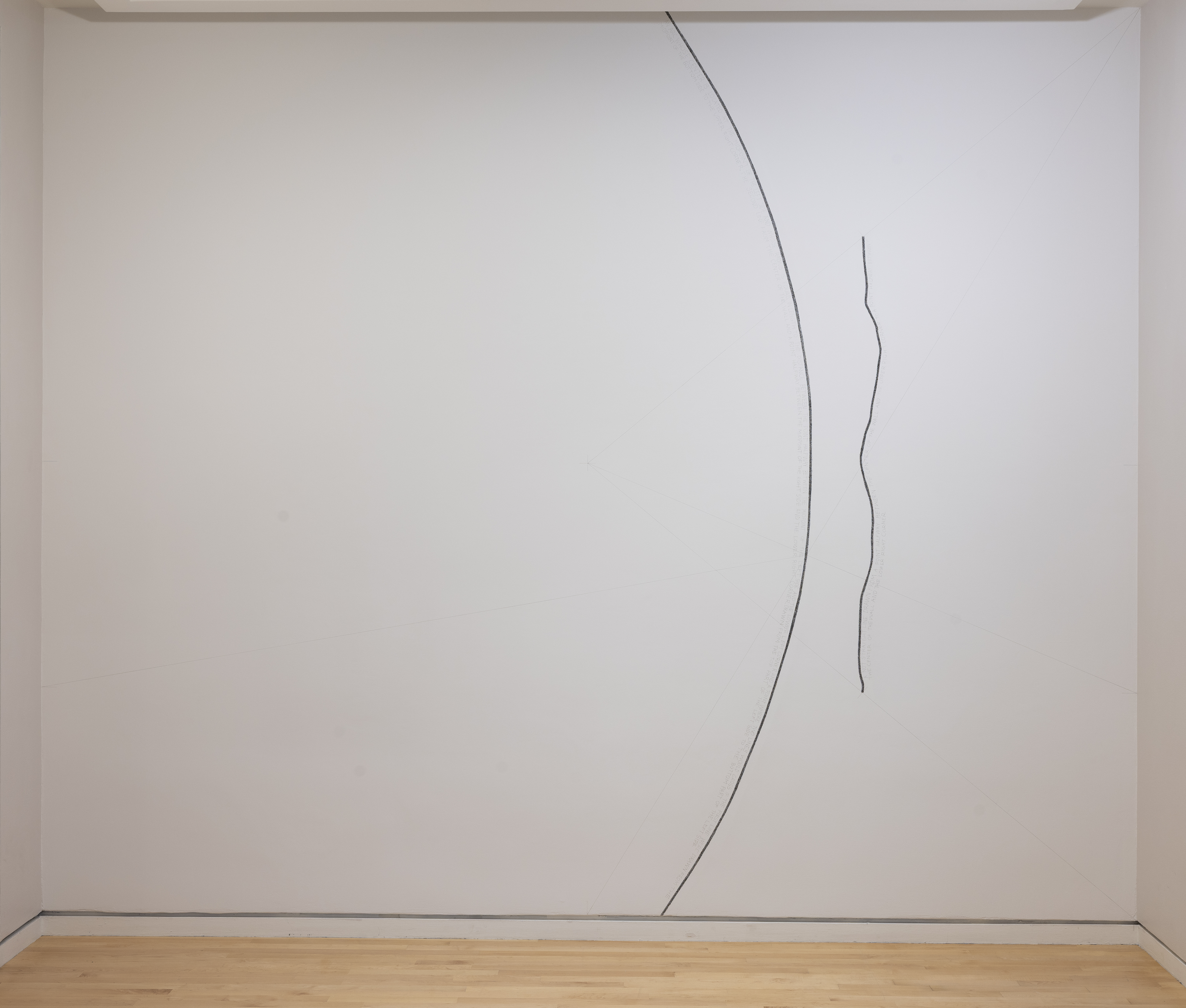 Sol Lewitt instructions on wall