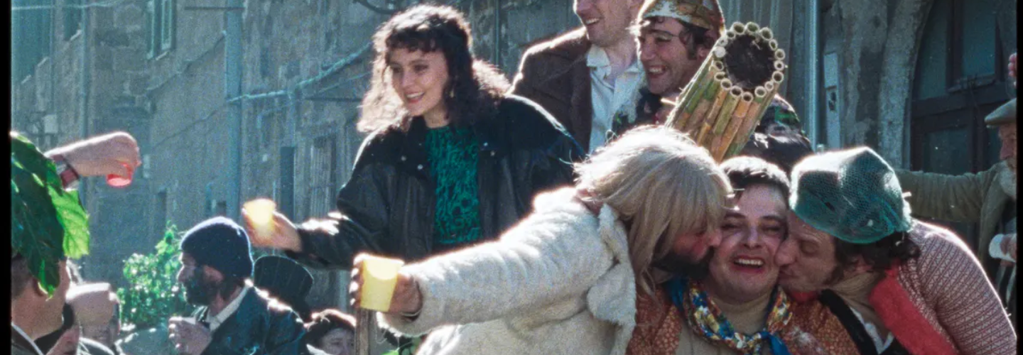 A scene of joy and celebration at a street festival