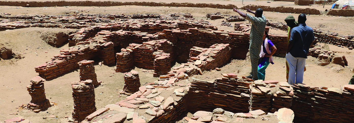 Rectilinear wall structures at the archaeological site of Gao Ancien