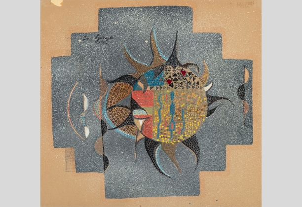 Eren Eyüboğlu, Design for Mosaic, 1957