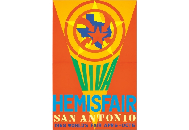 Robert Indiana, Study for Viva HemisFair poster, 1967